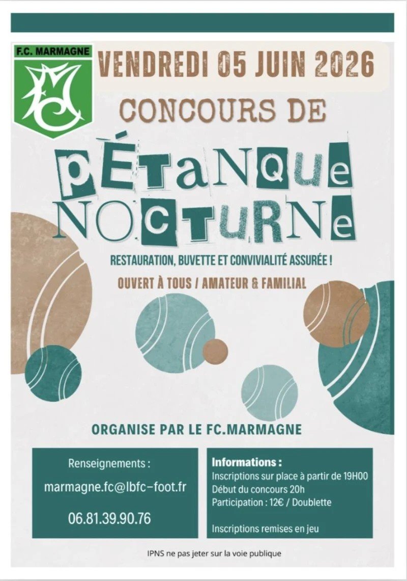 Concours de pétanque nocturne
