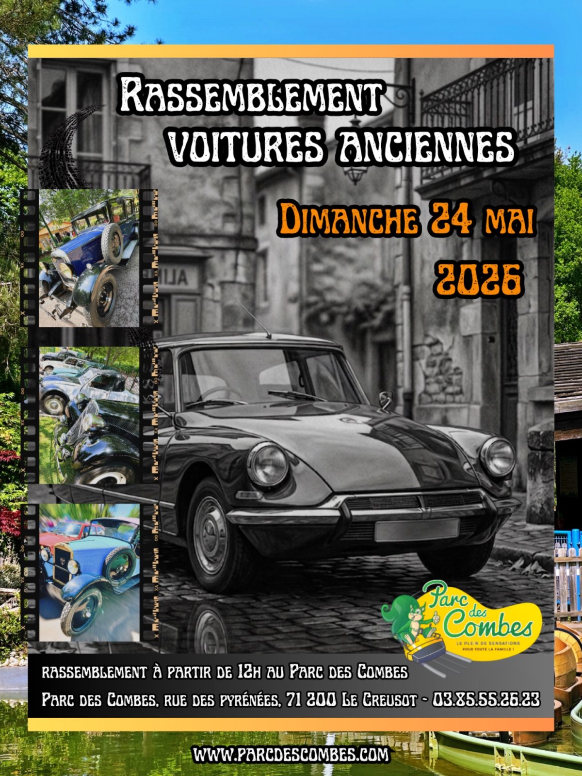 Rassemblement de voitures anciennes