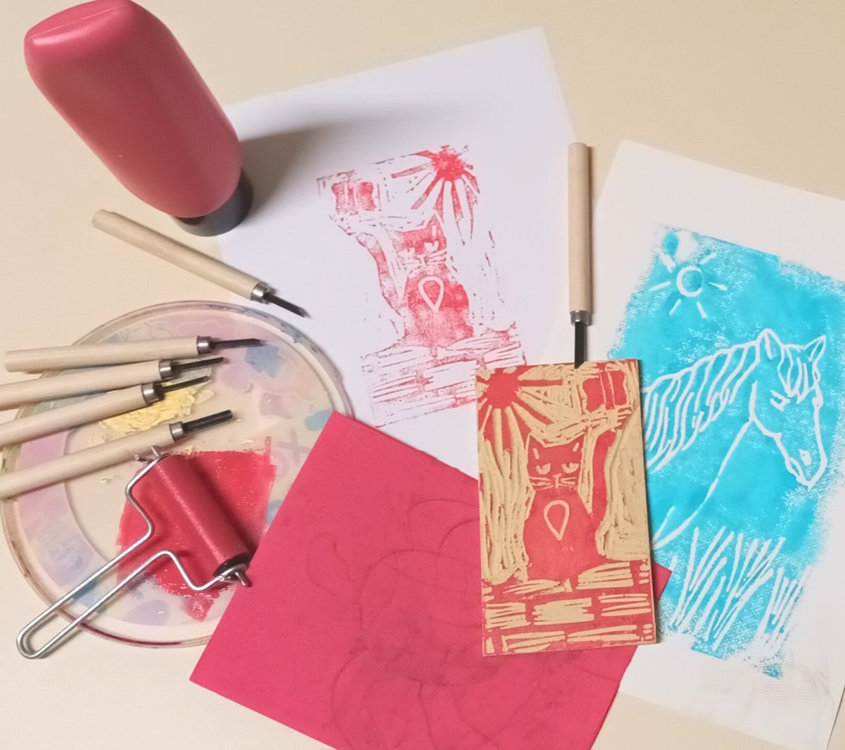 Atelier enfant "Paysage - gravure"